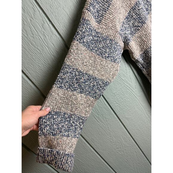 Vintage Jersild Marled Stripe Sweater – XL Tall – Chunky Knit – Made in USA - Picture 3 of 6